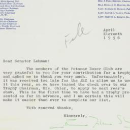 Letter: 1956 April 11