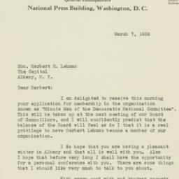 Letter: 1932 March 7