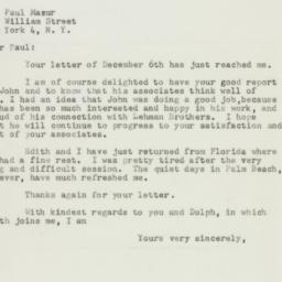 Letter: 1951 December 10