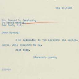 Letter: 1937 May 19