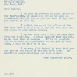 Letter: 1940 May 18