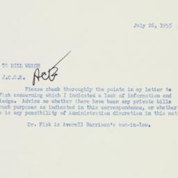 Memorandum: 1955 July 26