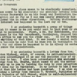 Letter: 1930 July 18