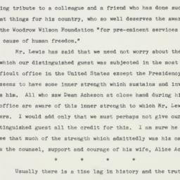 Speech: 1953 October 1