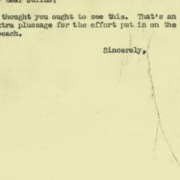 Letter: 1954 March 11