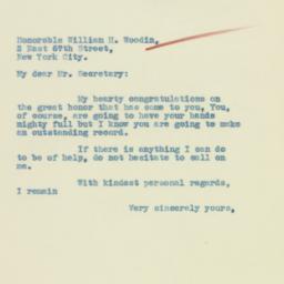Letter: 1933 February 28