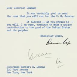 Letter: 1949 September 2