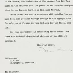 Letter: 1950 April 5