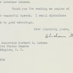 Letter: 1950 March 2