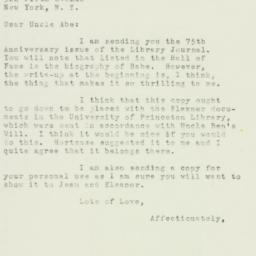 Letter: 1951 April 25