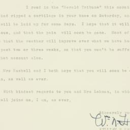Letter: 1938 August 9
