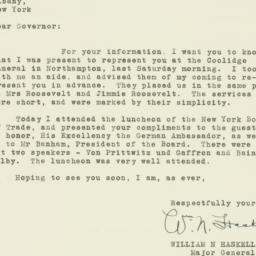 Letter: 1933 January 11