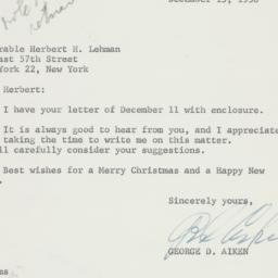 Letter: 1958 December 15