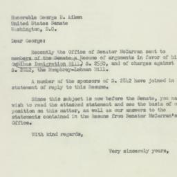 Letter: 1952 May 12