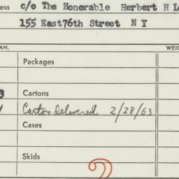 Ephemera: 1963 February 28
