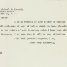 Letter: 1946 November 3