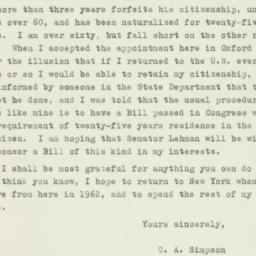 Memorandum: 1956 January 18