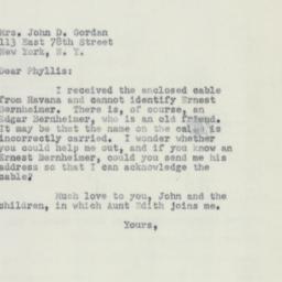 Letter: 1951 August 27