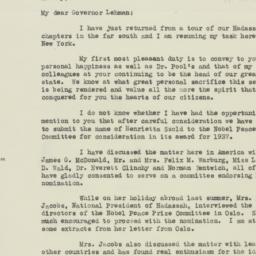 Letter: 1936 November 30