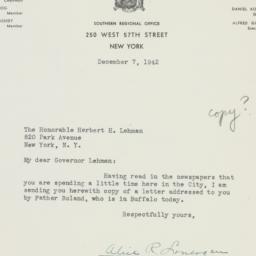 Letter: 1942 December 7