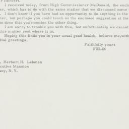 Letter: 1935 November 8