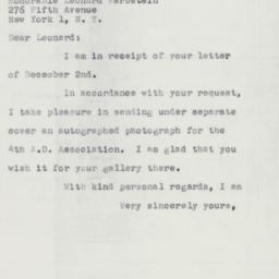 Letter: 1953 December 7