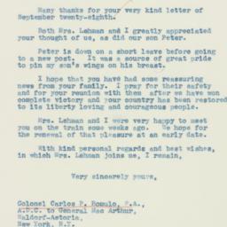 Letter: 1942 October 1