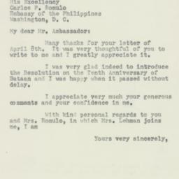 Letter: 1952 April 10