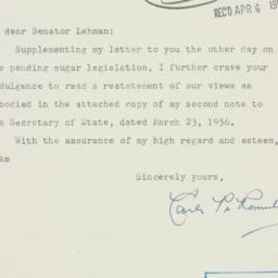 Letter: 1956 April 5