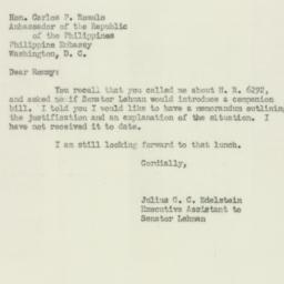 Letter: 1952 April 5