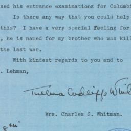Letter: 1941 May 8