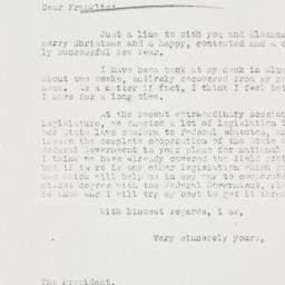Letter: 1933 December 23