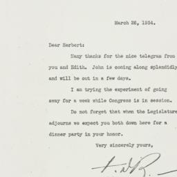 Letter: 1934 March 26