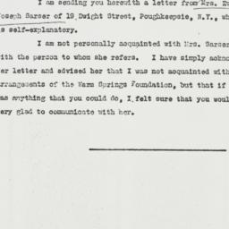 Memorandum: 1931 June 11