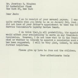 Letter: 1951 January 8