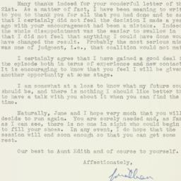 Letter: 1950 June 26