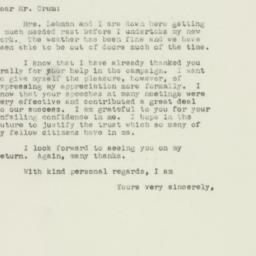 Letter: 1949 November 23