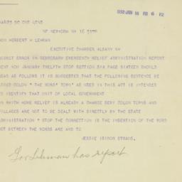 Telegram: 1932 January 16