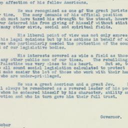 Press Release: 1941 October 22