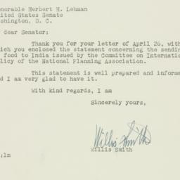 Letter: 1951 April 30