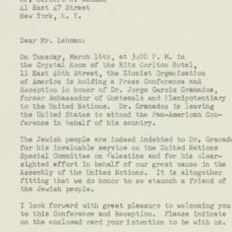 Letter: 1948 March 11