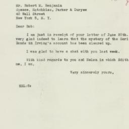 Telegram: 1946 June 21