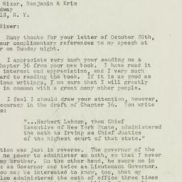 Letter: 1947 October 22