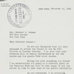 Letter: 1941 November 14