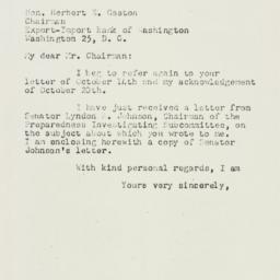 Letter: 1952 November 20