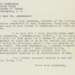 Letter: 1950 February 23