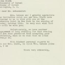 Letter: 1949 October 4
