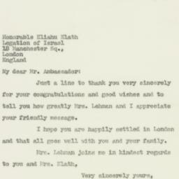 Letter: 1950 November 18