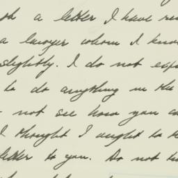 Letter: 1933 July 15