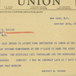 Telegram: 1939 October 14